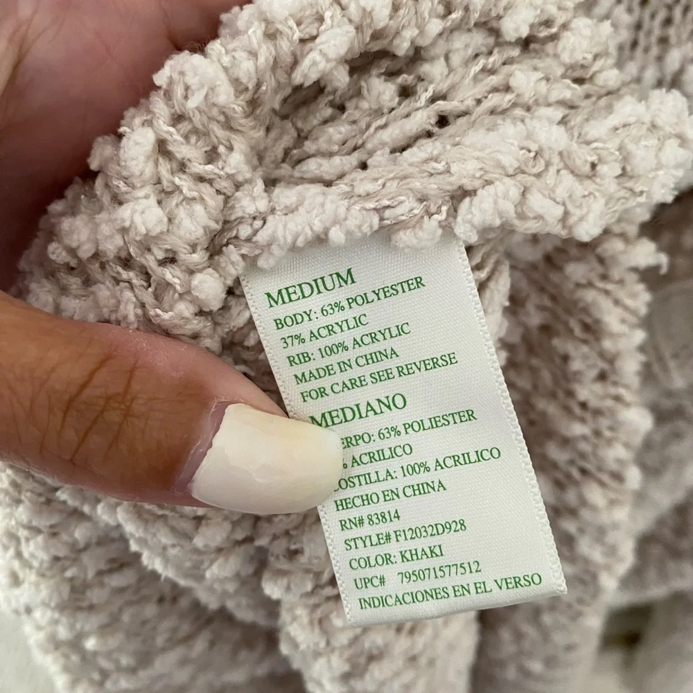 Cream Popcorn Hoodie Sweater - Picture 6 of 7